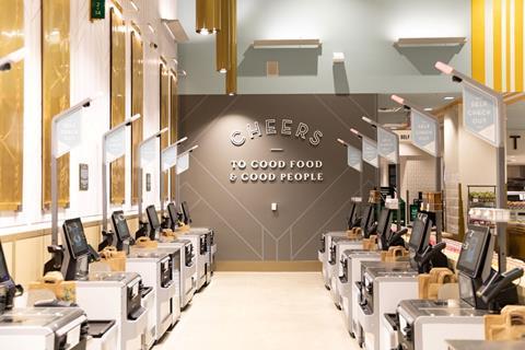 Checkouts at Whole Foods Market, One Wall Street
